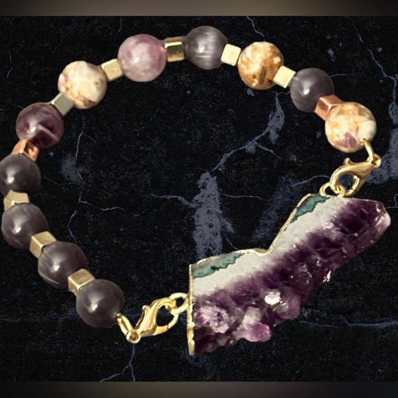 SOLD !!  AMETHYST BRACELET - Picture 3 of 6